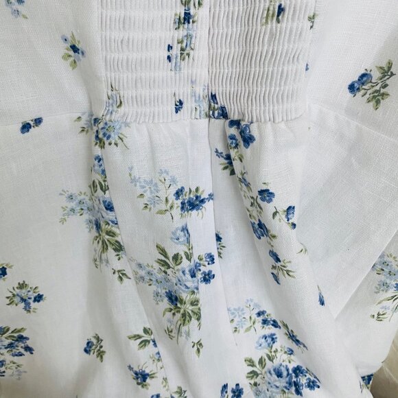 NEW Reformation Loula Linen Dress In Truly - Picture 6 of 7